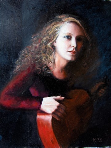 'Girl with Guitar' by Pheona