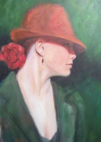 girl with red hat