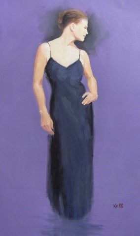 girl with black dress