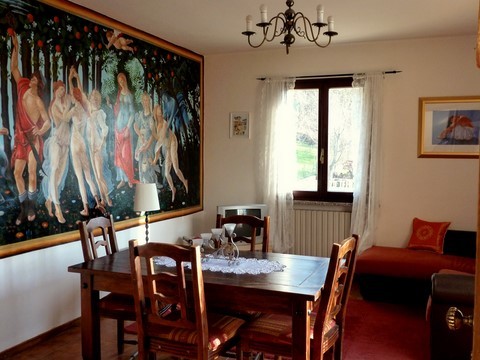 murales nel apartamento Botticelli