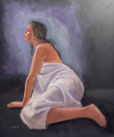 girl with towel