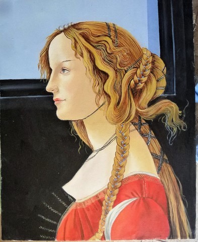 copy Botticelli's 'girl'