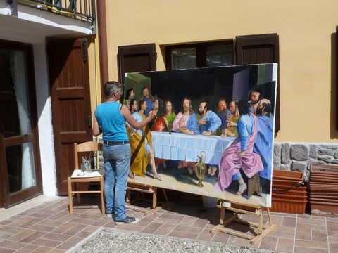 Pheona painting 'The Last Supper'