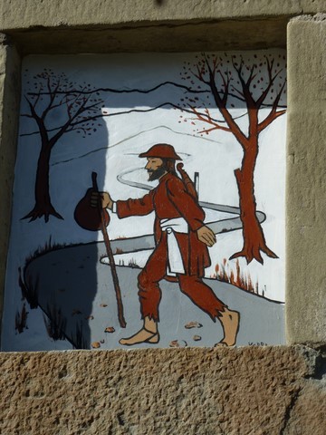 mural of pilgrim