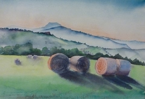 hay rolls and bismantova